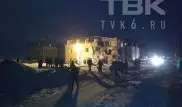 В Красноярске после взрыва обрушился дом