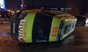 В Алматы ехавшая на вызов скорая попала в аварию
