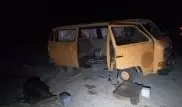 Минивэн перевернулся в Алматы. Семеро пострадали, один погиб