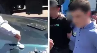 Задержание водителя со "спортивным питанием" сняли на видео в Алматы
