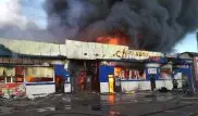Крупный пожар в СКО: сгорел торговый центр