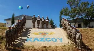 Казахстанские военнослужащие миротворцы стали первыми в марафоне в Ливане