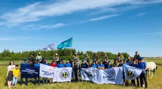 Стартовала конная экспедиция "Киелі Қазақстан"