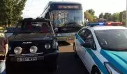 Три человека пострадали в ДТП с участием автобуса в Алматы