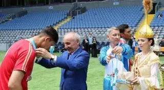 Финал турнира по футболу на кубок Председателя КНБ прошел в Нур-Султане