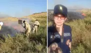 Как пожарные тушат степь без воды, показали на видео в Карагандинской области