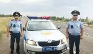 Полицейские приняли роды на дороге в Жамбылской области