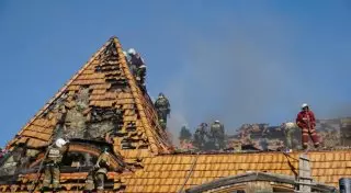 Пожар в "Мельнице": 2 человека получили ожоги