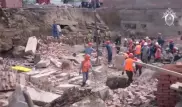 Стена обрушилась на рабочих в Новосибирске