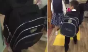 Упал под тяжестью рюкзака: видео со школьником рассылают в Казнете