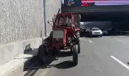 Трактор опрокинулся в тоннеле в Алматы
