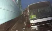 Водитель автобуса погиб в аварии с поездом в Алматинской области