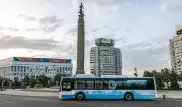 Электрический автобус казахстанского производства протестировали в Алматы
