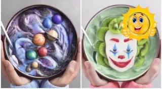 Галактика в блюдце и торт из единорога. Веган создает восхитительные сладости без сахара