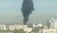 Черный столб дыма от пожара напугал алматинцев