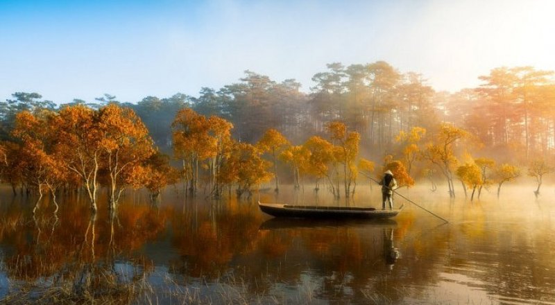  "Затонувший лес". Озеро Туен Ламво Вьетнаме.© anhtrungqng