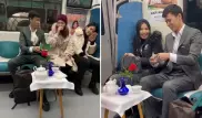Алматинец устроил необычные свидания в метро