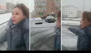 Реакция жительницы Актау на снег стала вирусной в Сети