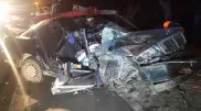 Mercedes столкнулся с деревом в Алматы: погибли двое