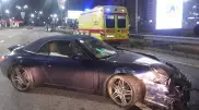 Porsche врезался в Toyota при попытке обгона в Алматы