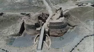 Шәуетпен жабылған ескі кисканың фотосы