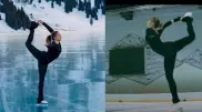 Станцевавшая на коньках на БАО алматинка снялась в российском клипе