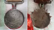 Боевая медаль помогла установить личность погибшего в годы ВОВ алматинца