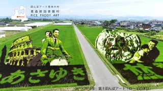 Звезды Голливуда и Годзилла на полях. Как японские рисоводы превратили свой труд в искусство