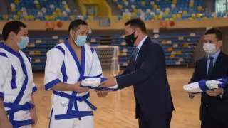 Первый вице-президент ассоциации Qazaq kuresi встретился с членами сборной Казахстана
