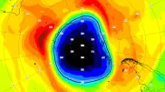 Озоновая дыра над Антарктидой резко увеличилась и достигла рекордных значений