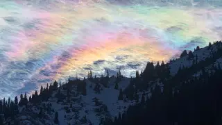 Алматинец снял редкое природное явление в горах