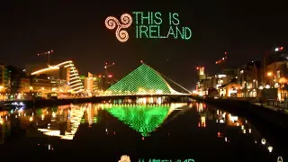 Световое шоу с 500 дронами устроили в Дублине