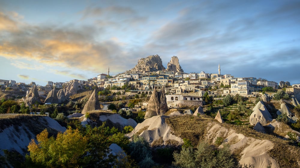 Замок скала Учхисар, входит в состав национального парка Гереме, ©Shutterstock