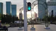 Светофоры со смайликами появились в Нур-Султане