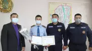 Спасли людей от гибели: трех полицейских наградили в Алматинской области