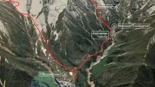 Горнолыжный комплекс "Шымбулак" - перевал Абая - Чертово Ущелье - "Шымбулак"
