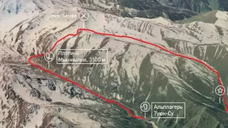 Альпинистский лагерь "Туюк-Су" - Мынжилки - перевал Титова - ущелье Горельник
