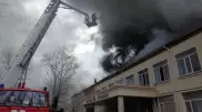 Крупный пожар в павлодарской школе ликвидирован