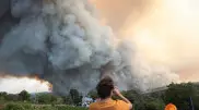 Лесные пожары в Европе достигли Греции и Польши