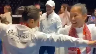 Казахстанские боксерши отметили победу на ЧА зажигательными танцами