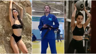 "Королева красоты": дзюдоистка из Казахстана вернулась в спорт и выиграла золото