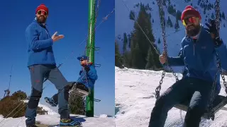 Доступ к знаменитым качелям в горах Алматы сделали платным