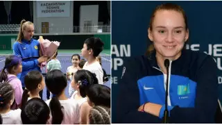 "Когда-то Казахстан поддержал". Рыбакина перевела 35 миллионов юным теннисистам