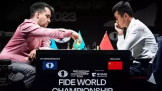 Битва за мировую шахматную корону в Астане: Непомнящий и Лижэнь сыграли вничью
