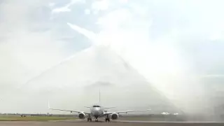 В Алматы встретили первый рейс из Бахрейна