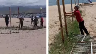 На Иссык-Куле демонтируют заборы на пляжах