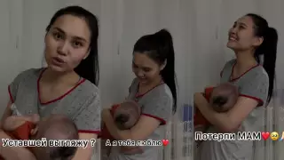 "Потерпи": четырехлетний малыш трогательно подбодрил уставшую маму в Актобе