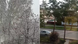 Первый день зимы показали в разных городах Казахстана