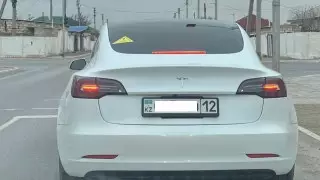 "Даже Tesla на газу". Как казахстанцы отреагировали на новый знак