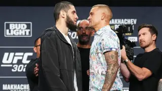 Ислам Махачев досрочно победил Дастина Порье на UFC 302